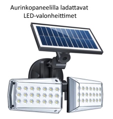 LED-Aurinkopaneeleilla